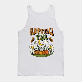 Happy Fall Y'all Shirt Design Tank Top